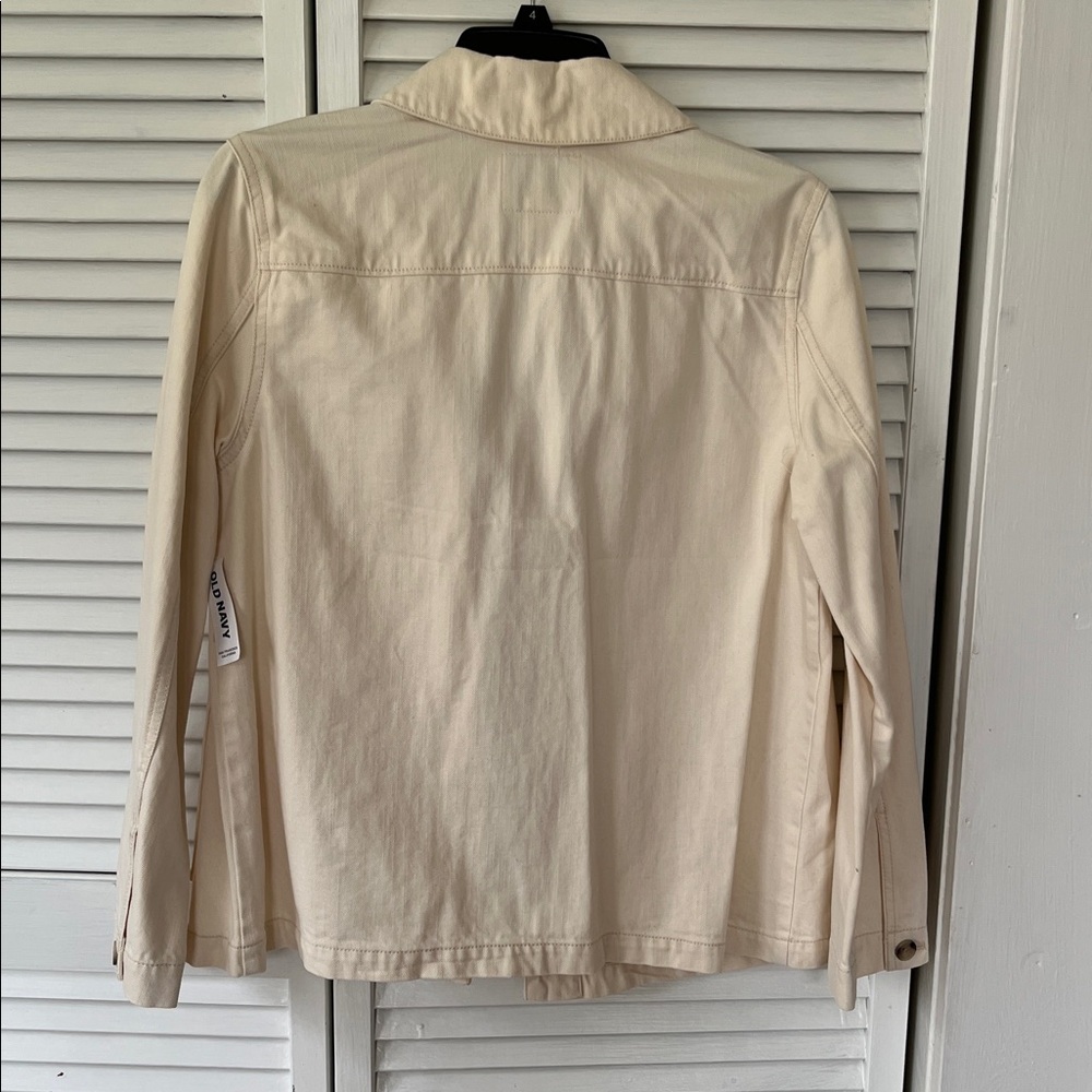 Old Navy Cream Utility Jacket - Picture 4 of 6